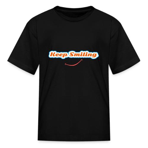Keep Smiling Positive Vibes Graphic - Kid's T-Shirt