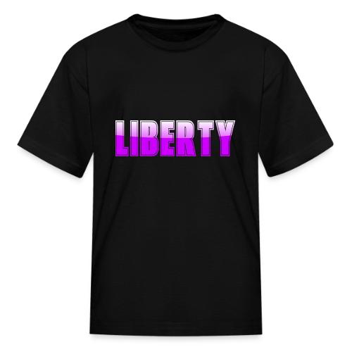 Liberty Typography Graphic Design - Kid's T-Shirt
