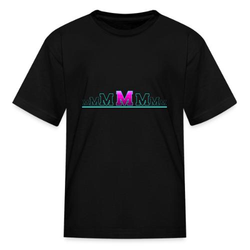 Letter M – Capital Varsity Alphabet Monogram - Kid's T-Shirt