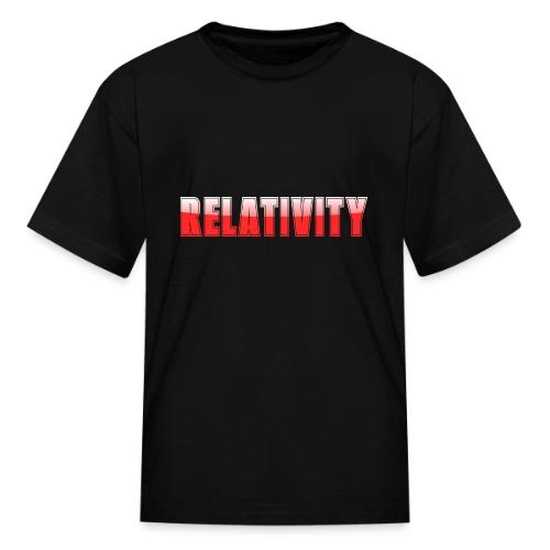 Relativity Science Typography Design - Kid's T-Shirt