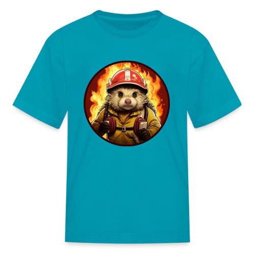 Hedgehog Firefighter - Kid's T-Shirt