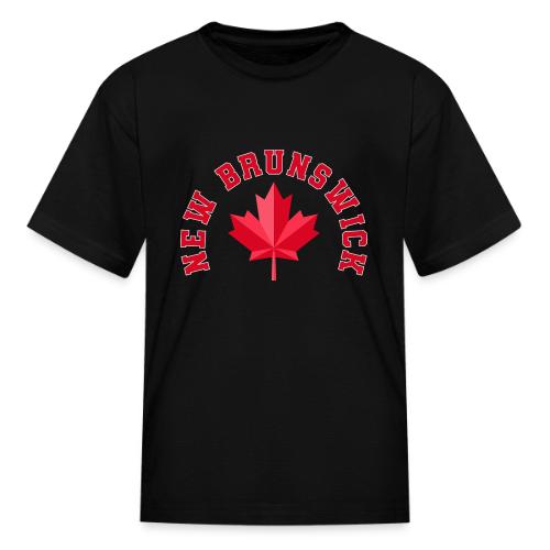 New Brunswick with maple leaf - Kid's T-Shirt