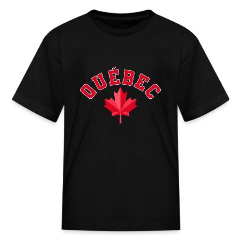 Quebec with maple leaf - Kid's T-Shirt
