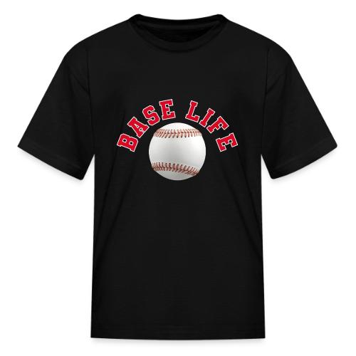 Baseball: Base Life Vibes - Kid's T-Shirt