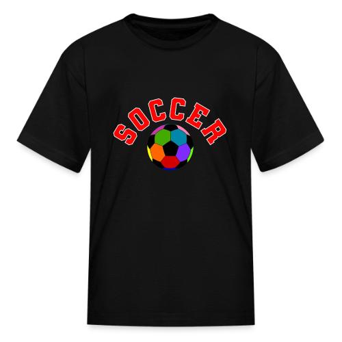 Soccer: Colorful Kick - Kid's T-Shirt