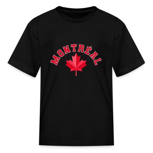 Montréal with maple leaf - Kid's T-Shirt