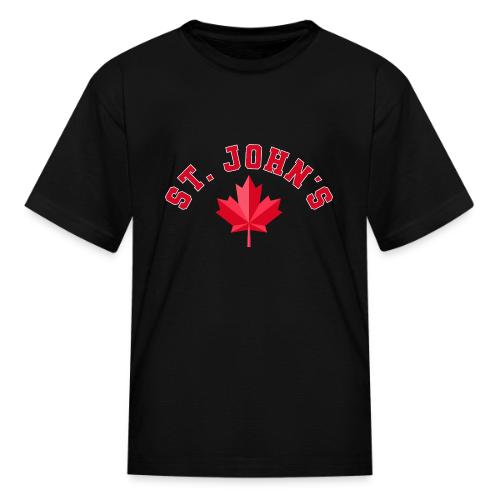 St. John's with maple leaf - Kid's T-Shirt