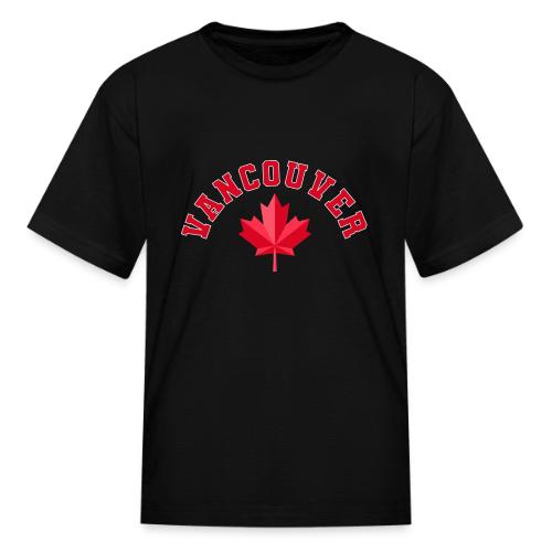 Vancouver with maple leaf - Kid's T-Shirt