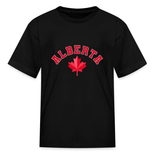 Alberta with maple leaf - Kid's T-Shirt