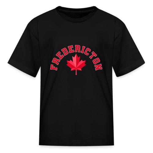 Fredericton with maple leaf - Kid's T-Shirt