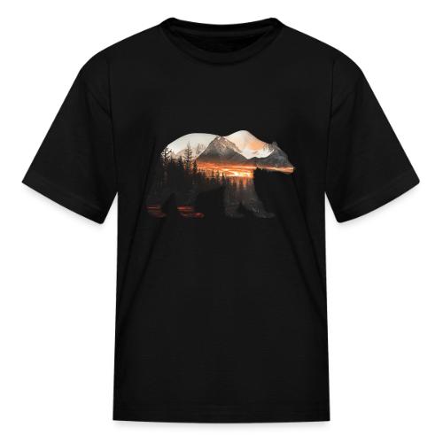 Canada Bear: fiery tones - Kid's T-Shirt