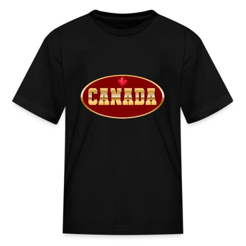 Canada in golden letters - Kid's T-Shirt