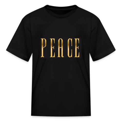 Peace in Gold - Kid's T-Shirt