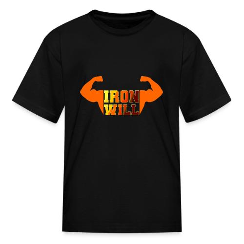 Bodybuilding: Iron Will Power - Kid's T-Shirt