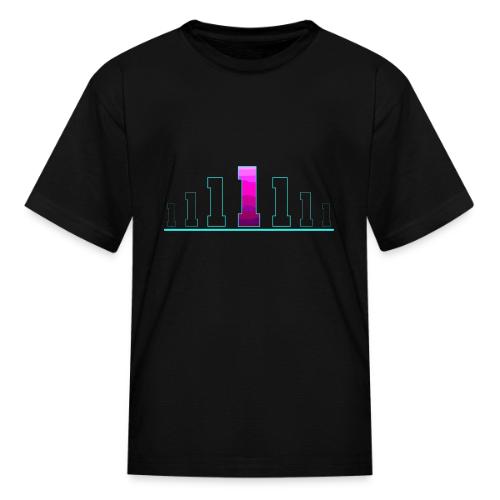 Number 1 in Magenta: Varsity Font - Kid's T-Shirt