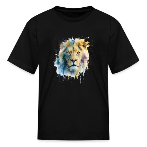 Splash-Art Lion Face - Kid's T-Shirt