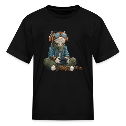 Cat: Purrfect Player - Kid's T-Shirt