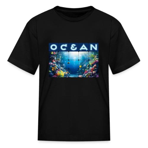 Ocean: Neon Reef Glow - Kid's T-Shirt
