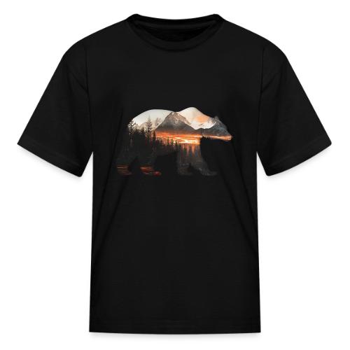 Canada Bear: fiery tones - Kid's T-Shirt