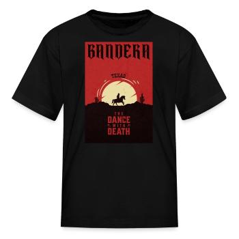 Bandera Texas wild west town - Kid's T-Shirt - black - Front