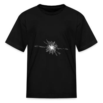 Vector stars nova explosion - Kid's T-Shirt - black - Front