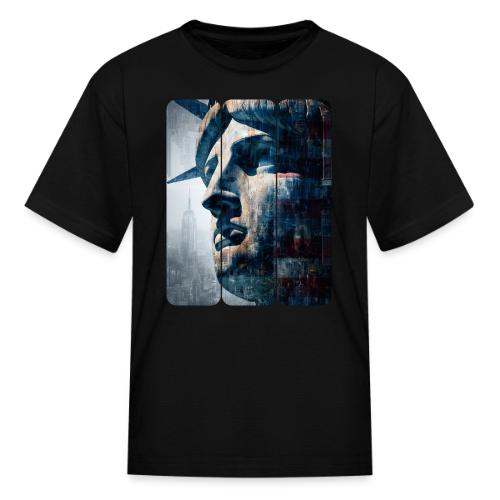 USA: Urban Liberty Triptych - Kid's T-Shirt