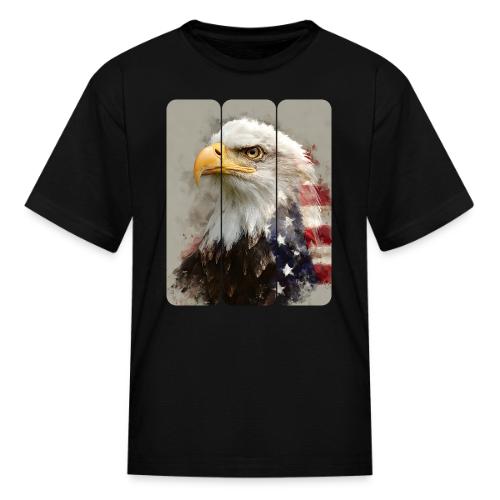 USA: Eagle of the Free - Kid's T-Shirt