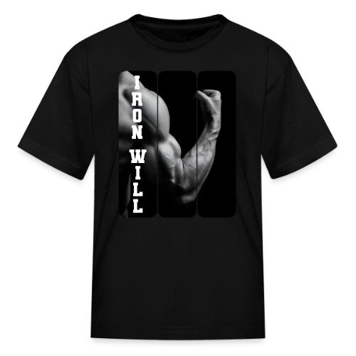 Bodybuilding: Iron Will - Kid's T-Shirt