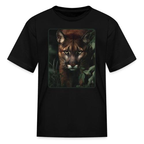 Cougar Jungle Predator Design - Kid's T-Shirt