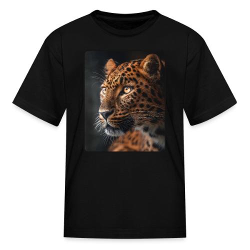Amur Leopard Face Wildlife Design - Kid's T-Shirt