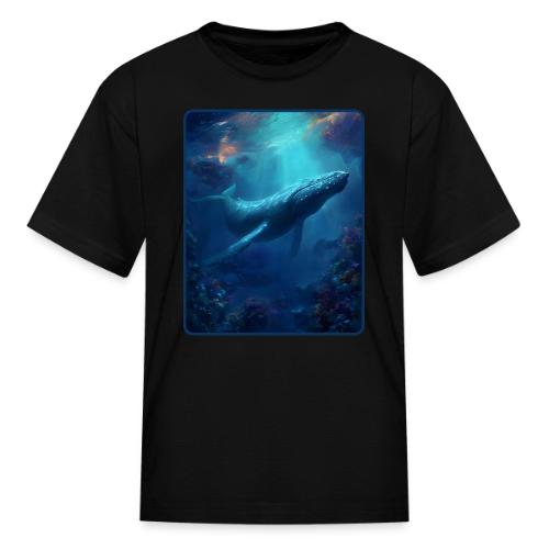 Humpback Whale Ocean Reef Design - Kid's T-Shirt