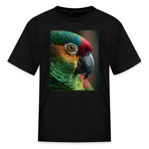 Colorful Parrot Close-Up Design - Kid's T-Shirt