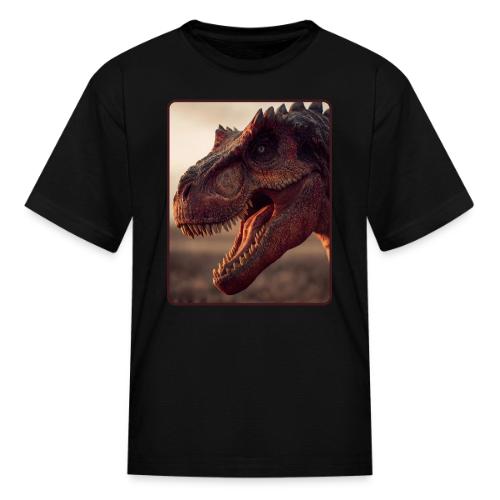 T Rex Roaring Close-Up Design - Kid's T-Shirt