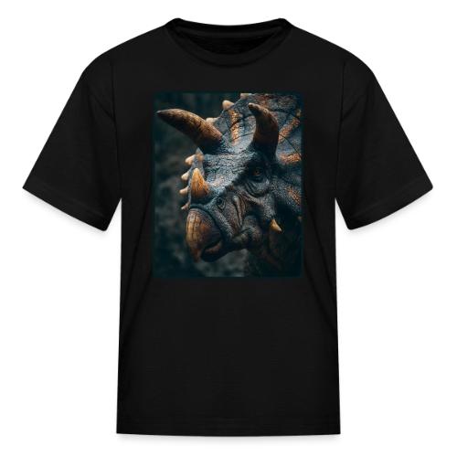 Triceratops Detailed Portrait Design - Kid's T-Shirt