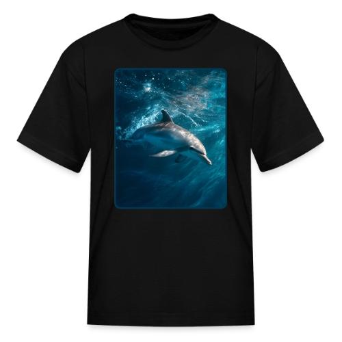 Dolphin Sunlit Ocean Serenity Design - Kid's T-Shirt