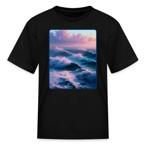 Dreamy Pastel Ocean Sunset Art - Kid's T-Shirt
