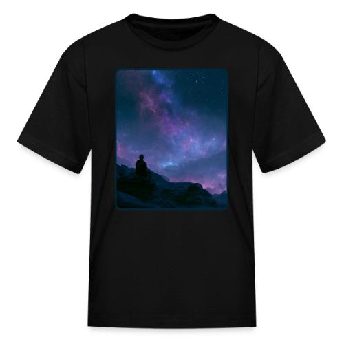 Stargazer Nebula Night Sky Art - Kid's T-Shirt