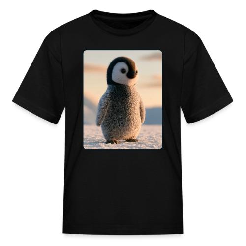 Cute Penguin Chick Sunrise Design - Kid's T-Shirt