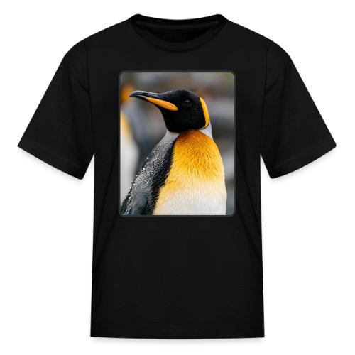King Penguin Portrait Design - Kid's T-Shirt