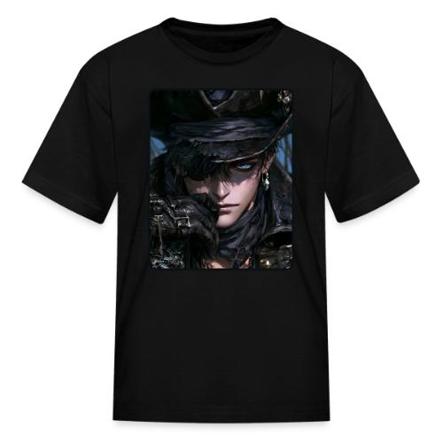 Dark Anime Pirate Warrior - Kid's T-Shirt