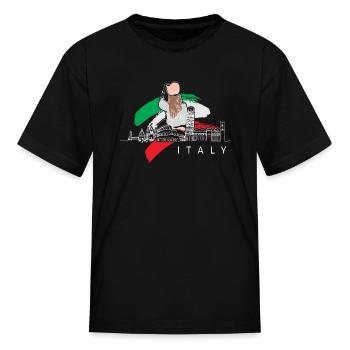 Italy Italian Italian - Kid's T-Shirt - black - Front
