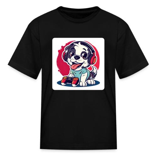 Puppy: Playful Paws Gaming Buddy - Kid's T-Shirt