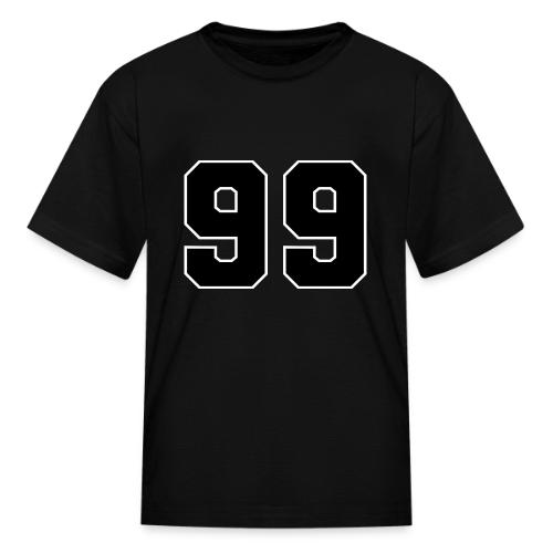 Varsity Number 99 Athletic Font - Kid's T-Shirt