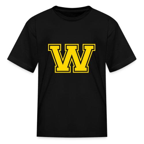 Letter W – Capital Athletic Alphabet Monogram - Kid's T-Shirt