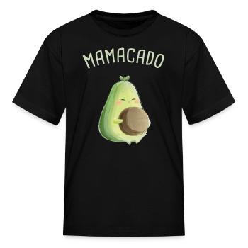 Mamacado Pregnant Avocado - Kid's T-Shirt - black - Front