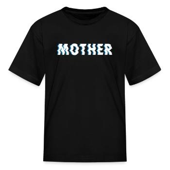 T-shirt Mère Drôle - T-shirt Enfant - noir - Devant