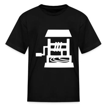 Well - Kid's T-Shirt - black - Front