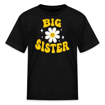 Grande Sœur Rétro - T-shirt Enfant - noir - Devant