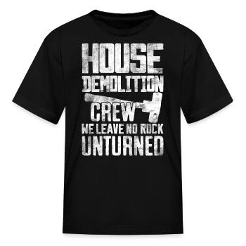 Funny Demo - Kid's T-Shirt - black - Front