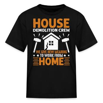 House Demo - Kid's T-Shirt - black - Front